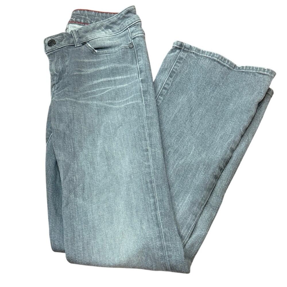 Talbots Signature Bootcut Jeans Women’s 2/26 Gray Wash Stretch Denim Y2K
